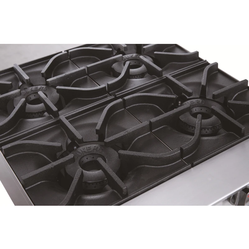 Manufacturer Stainless steel gas burners commercial gas 4 burner counter top stove for restaurant