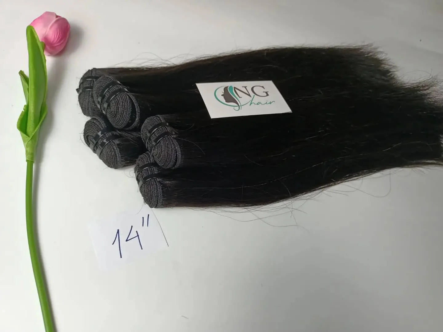 Double Drawn Natural Straight Weft Hair Made In Vietnam Combined With Excellent And Enthusiastic Work Team Full Color Hair