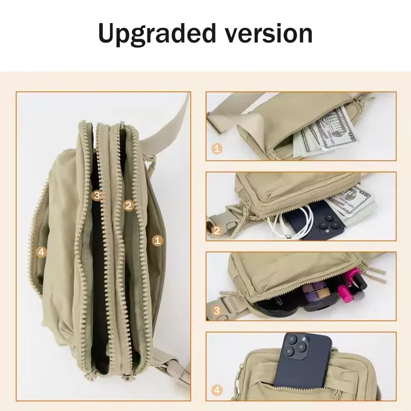 Waterproof Belt Bag Crossbody Bag Chaleco Nylon Hip Pack Cycling small Running Tactical Fanny Pack Waist Bag For Men women