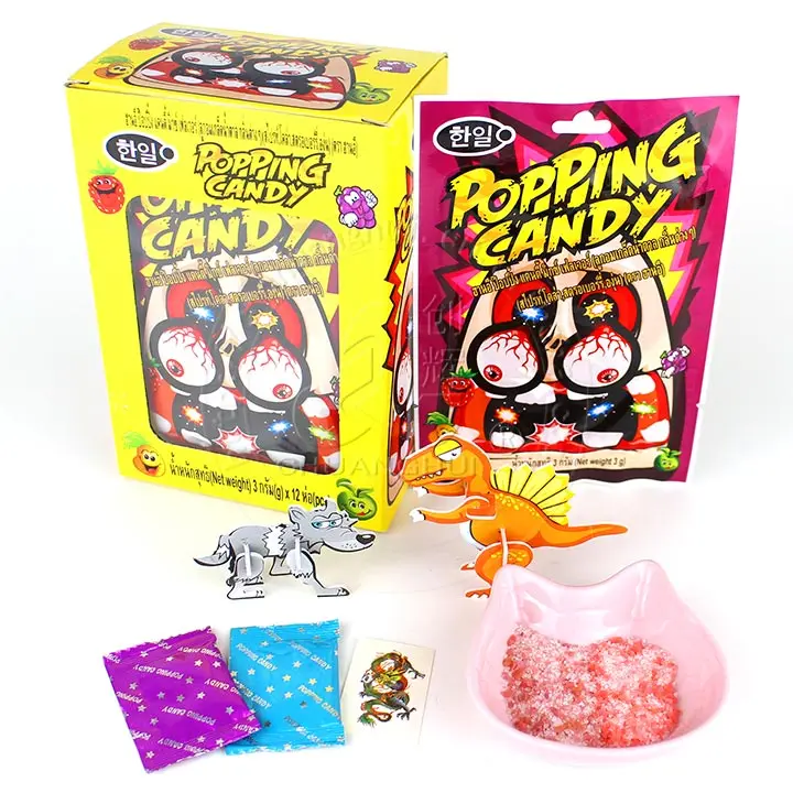 Popping Candy toy / Popping Candy with 3D Jigsaw Puzzle , Paper in box
