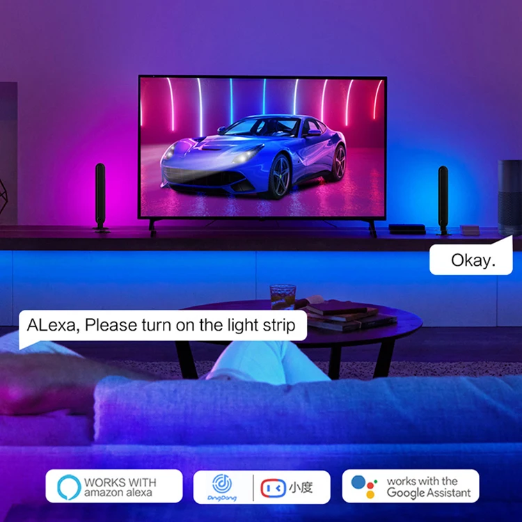 Wholesale Price Living Room Atmosphere Light Party Computer Game RGB Modern USB Outlet LED Table Light