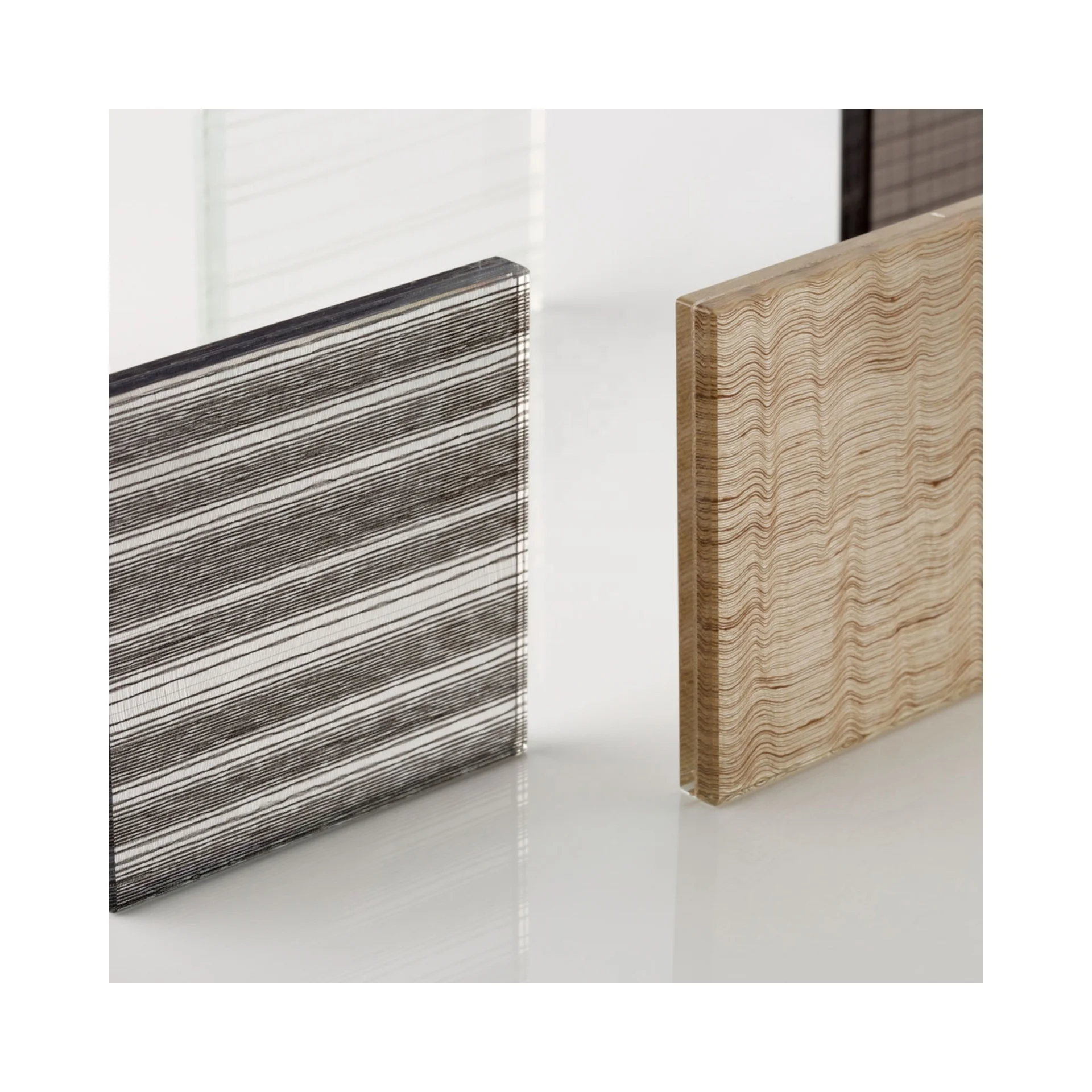 One kind of popular material for partion and door in architecture is fabric laminated glass from Hongjia glass factory