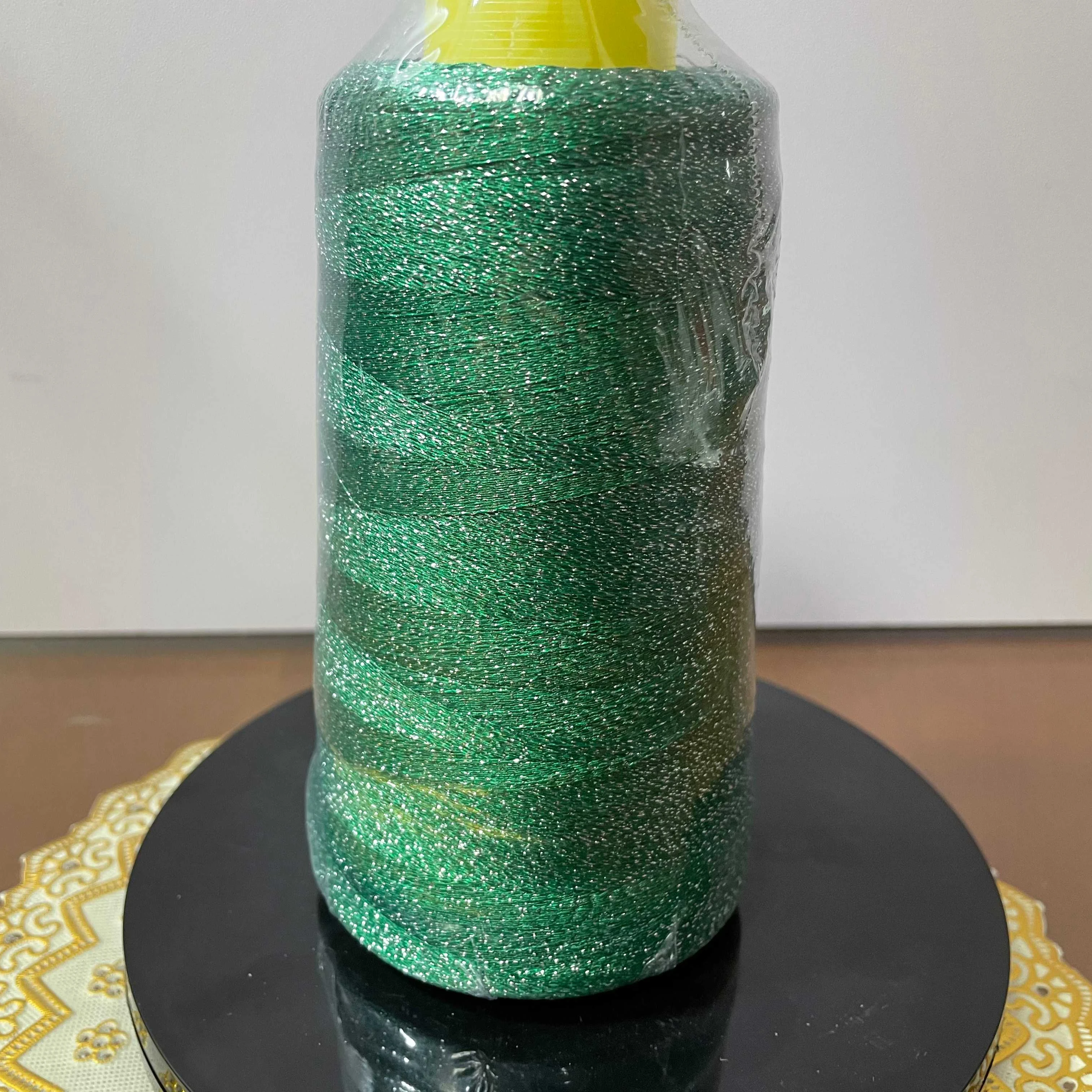 High Tenacity Mo-type Yarn Hand knitting yarn sewing thread China metallic thread Metallic Glitter Yarn silver thread