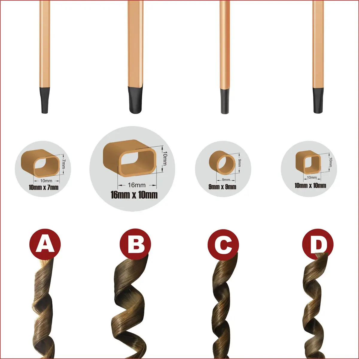 Professional Ceramic Mini Hair Fluffy Pencil Flat Iron Hair Curler