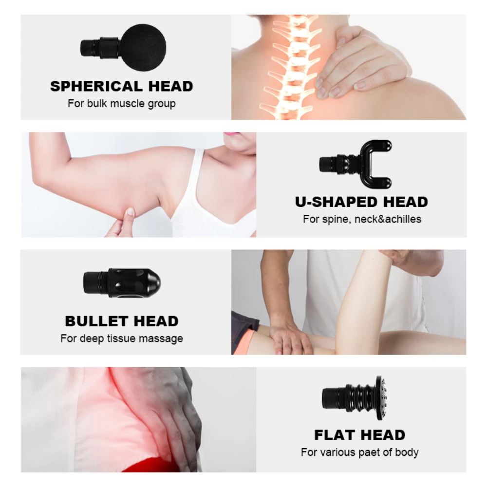 Custom Logo Dropshipping Deep Tissue Massage-Gun Mini Massager Vibration Muscle Pistola Massage Gun