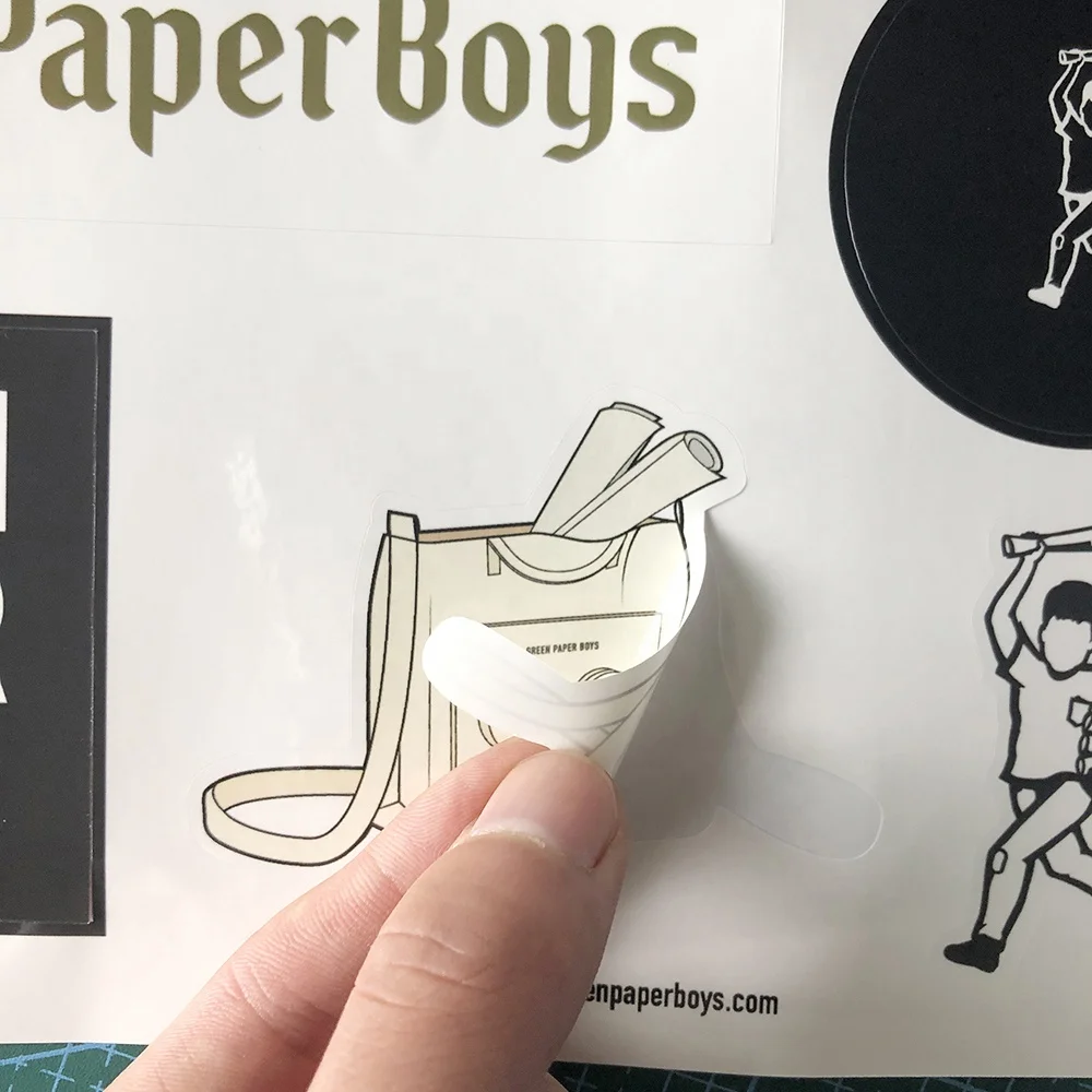 Custom Logo Sticker Sheet Printing Self Adhesive A4 Paper Kiss Cut Sticker Sheet