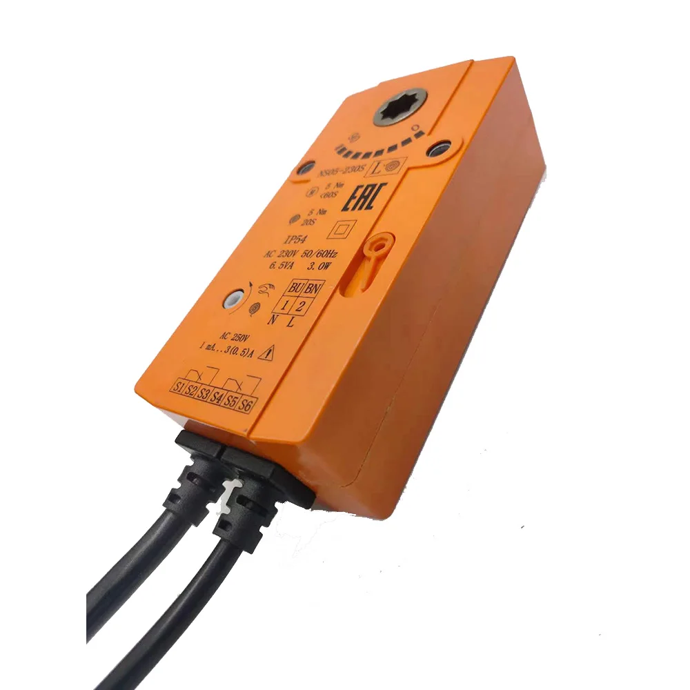 Manufacturer Air Conditioning  24V 120V 230V HVAC System On/Off Control  5Nm Spring Return Damper Actuator