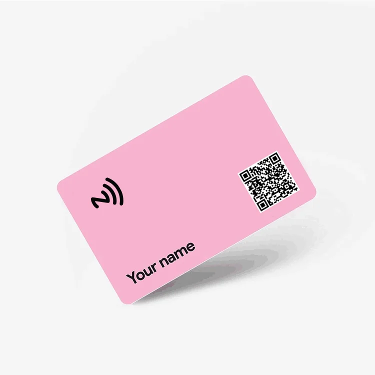 Matte Black PVC Digital Business Card NFC Tag213