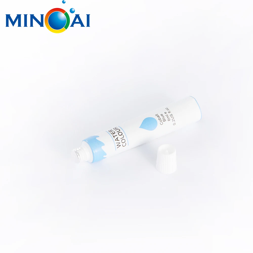 Custom Different Colors Aluminum Empty Laminated Acrylic Paint Colors Set Tube Packaging