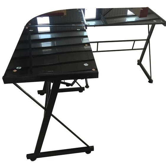 Office Metal Manager Workstation Table Long Cheap Station Reading Modern Glass Working Design Desk Office Home Corner Table Set