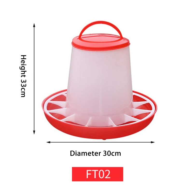 Poultry Farm Automatic Plastic Broiler Duck Chick Feeder Pan Chicken Feeder for Poultry House