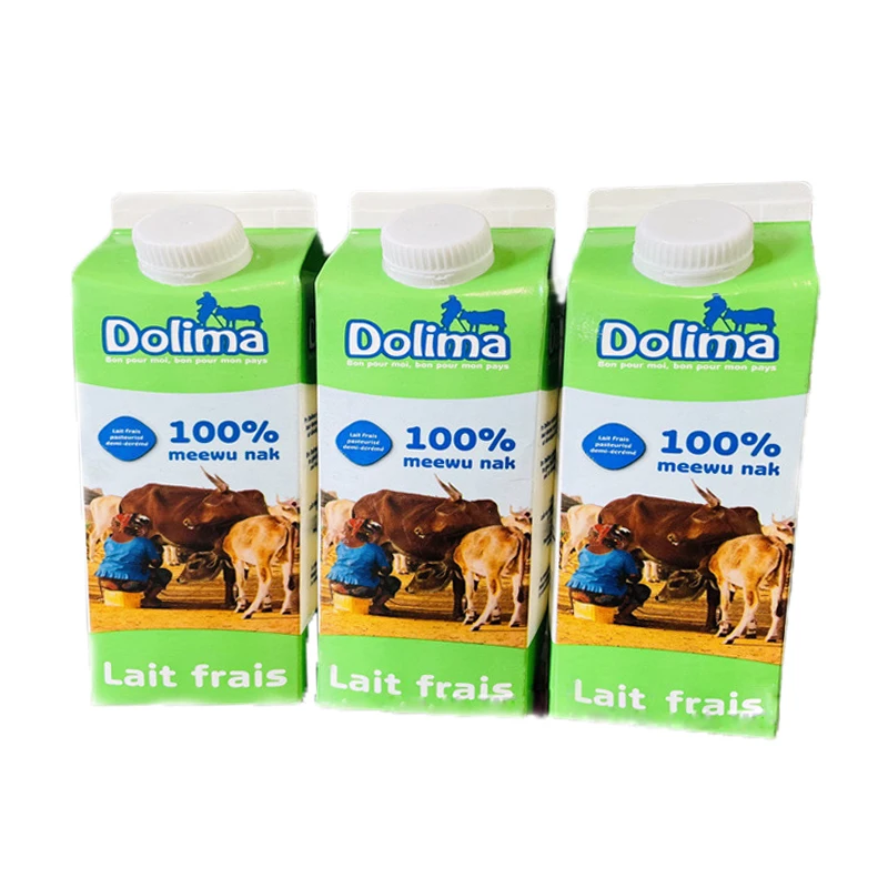 Customize Printing Gable Top Milk Carton Aseptic 250ml-1500ml Milk Juice Gable Top Paper Box