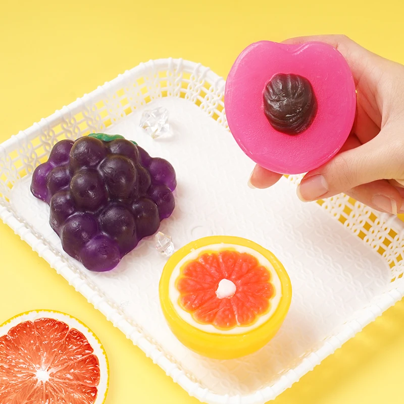 Handmade Natural Organic Fruit Shape Orange Peach Grape Lightening Whitening Bar
