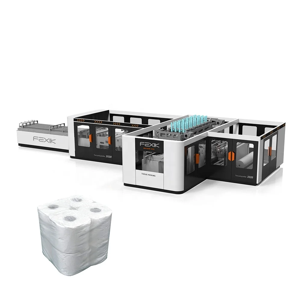 20 Rolls Jumbo Toilet Paper Fully Auto Kitchen Towel Packing Machine