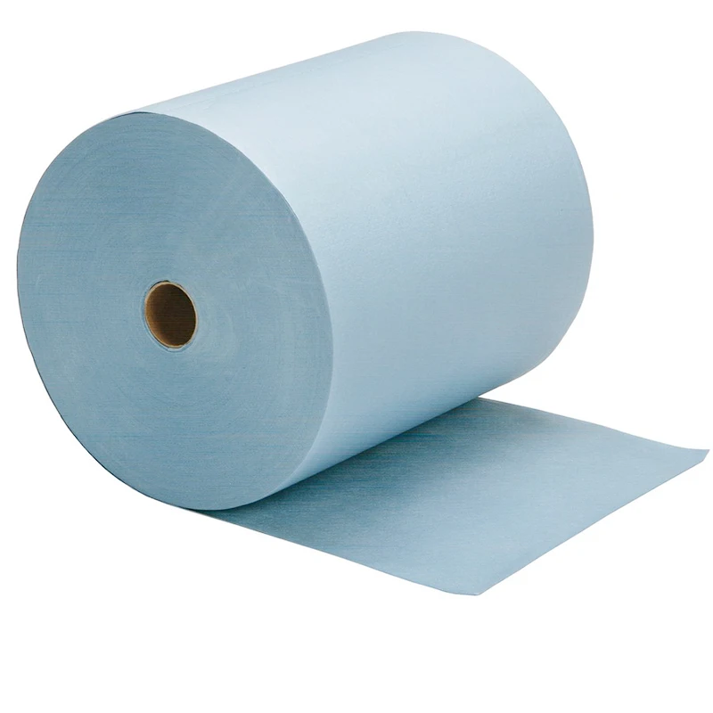 Heavy duty woodpulp polyester material Industrial blue woodpulp cellulose Shop Towels