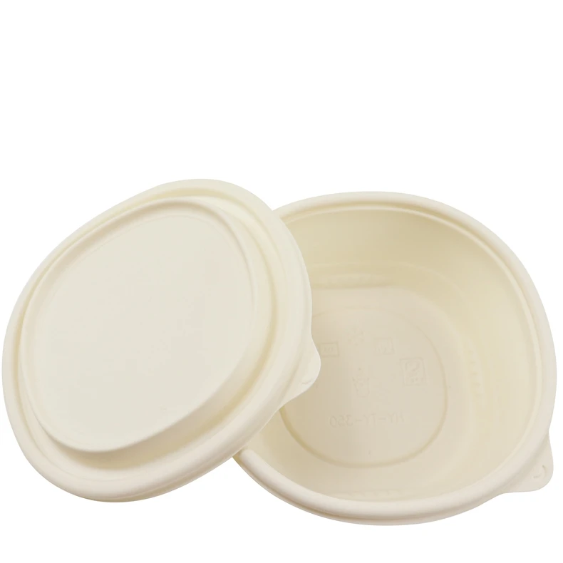 Wholesale biodegradable food container corn starch disposable food packaging takeaway lunch box