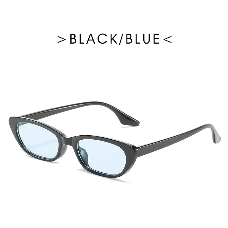 2023 Ins Popular Fashion Cat Eye Colorful Sunglasses Women Retro Oval Gradient Men Blue Pink Sun Glasses
