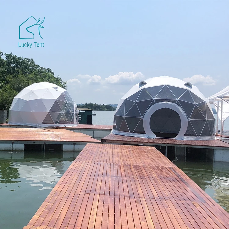 6M Waterproof Stainless Igloo Event Tents Camping 0utdoor Dome Tent with Round PVC Zipper Door