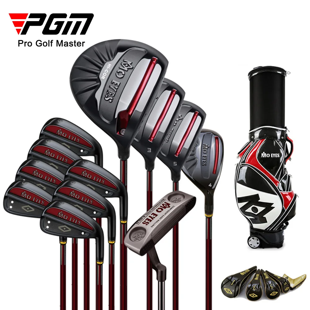 MO EYES Innovative Design Driver Head Adjustable Titanium Men Complete Golf Club Set With Travel Golf Bag