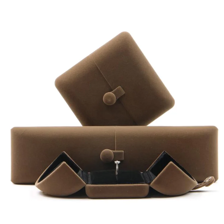 Bulk stock velvet jewellery gift box for rings pendant and necklace display