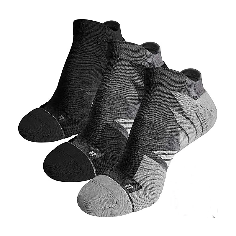 THETA Wholesale High Quality Arch Support Nylon Compression Cycling Running Seamless Ankle Socks for Men Custom Logo Socks