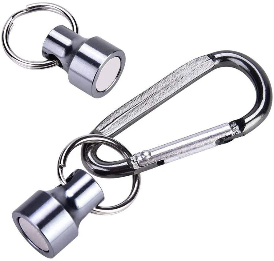 Wholesale Keyring Portable Promotional Super Strong Key Chain Quick Release Magnetic Magnet Metal Keychain