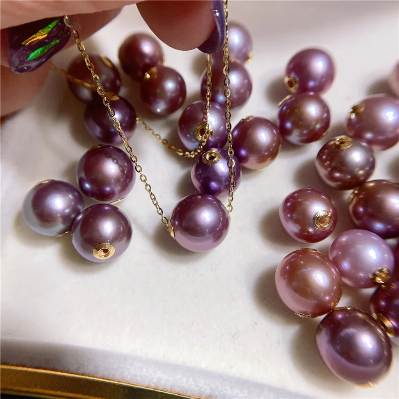 9-12mm AAA Flat Round Edison Pearl Cultured Freshwater Pearl Pendant For Jewelry Making 1 buyer