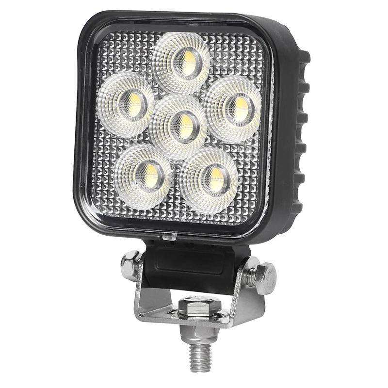 Car accessories e-mark 24w square 3 inch led light for tractor