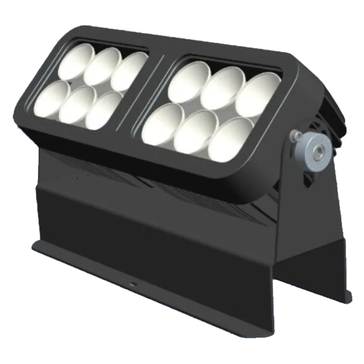 Светодиодный светильник для стадиона, 100 Вт, IP66, прожектор для стены, Монохромное освещение RGBW RDM DMX512 с управлением, 220 В переменного тока, фасадное освещение
