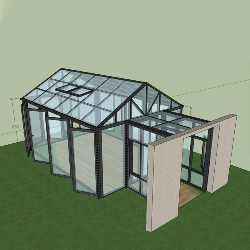 winter garden room insulated solarium enclosed porch aluminium sunroom  conservatory four seasons lowes glass house