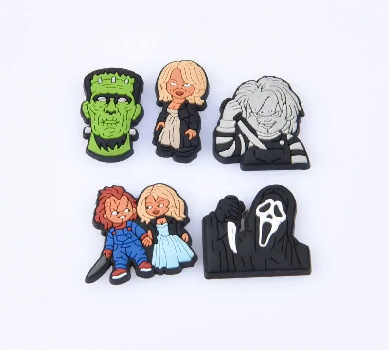 Wholesale Customized High Quality Pattern Soft PVC Rubber lucky shoe charm charms Shoes for Clog DHL/Fedex