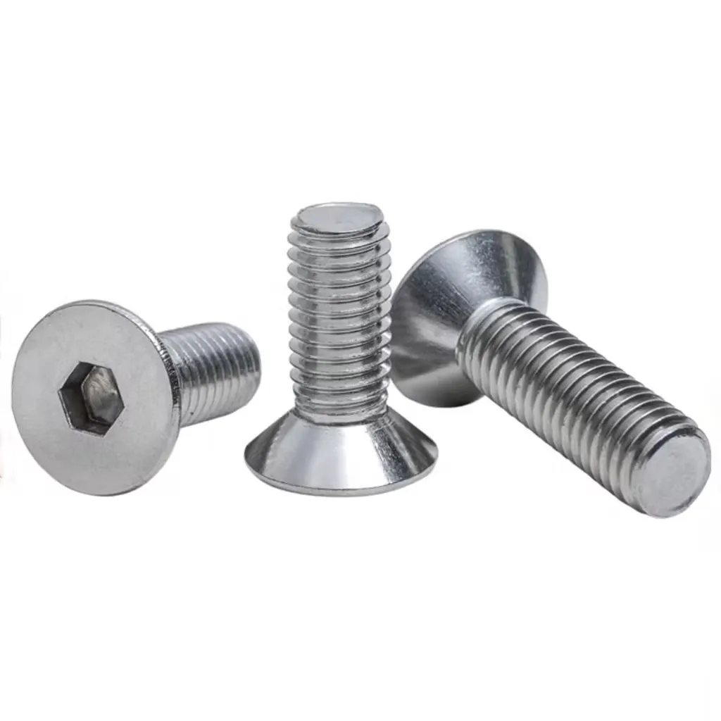 High Quality Stainless Steel Conical Inner Hexagonal Screw M3 M4 M5 M6 M7 M8 Hexagon Socket  Bolt