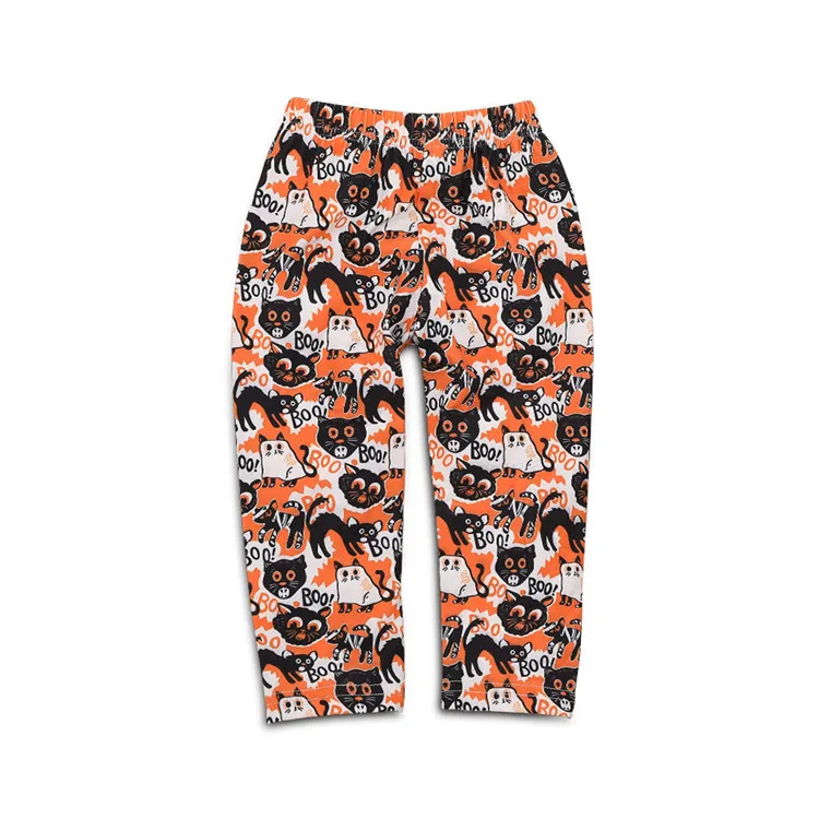 
high quality Baby Girls Ruffle Fall Sets Clothes, Wholesale Pumpkin printing girls Outfit, Little Girls Boutique Clothing Sets 