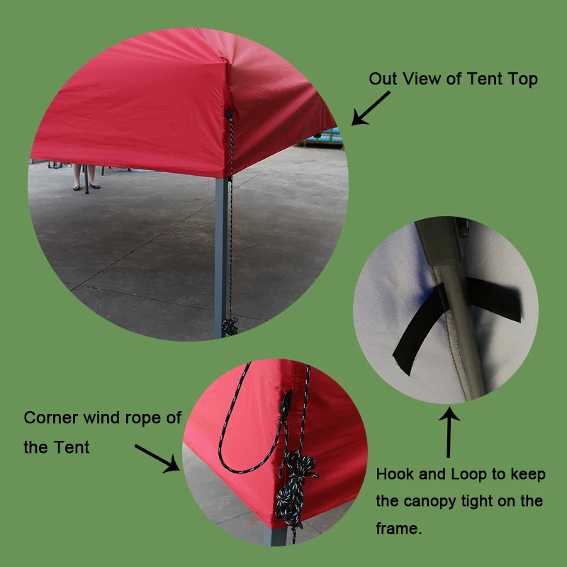 
Wedding Party Folding Canopy Carry Bag Cross-bar Decoration Portable Canopy Tent 