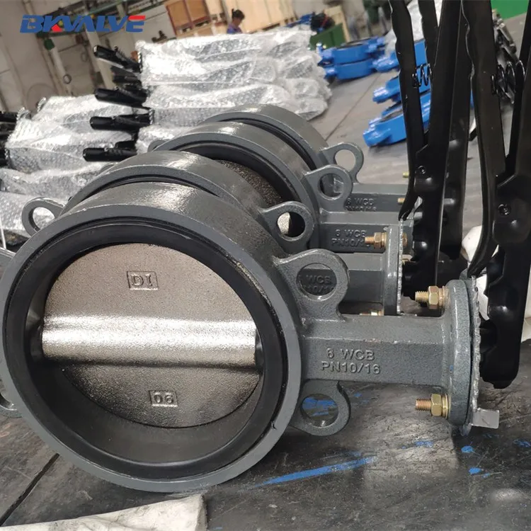 lever carbon steel WCB EPDM seat wafer flange butterfly valve with hand lever best price