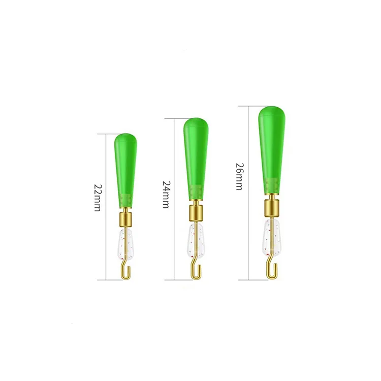 YOUM Quick Sub Line Clamp Copper Head Rubber Bobber Silicone Anti Winding Float Seat Fishing Float Rotation Buoy Seat