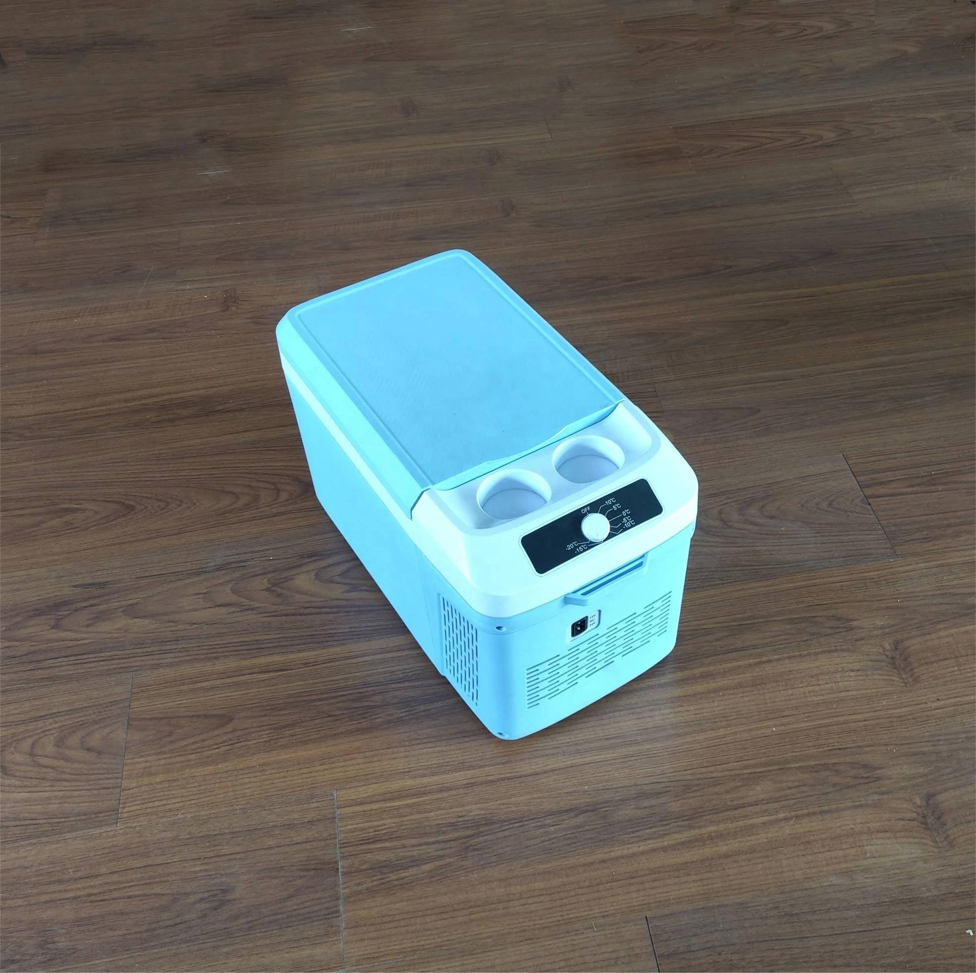 12/24V DC Compressor Blue Color Portable Car Refrigerator Fridge Freezer Cooler for Truck Camper Travel Camping