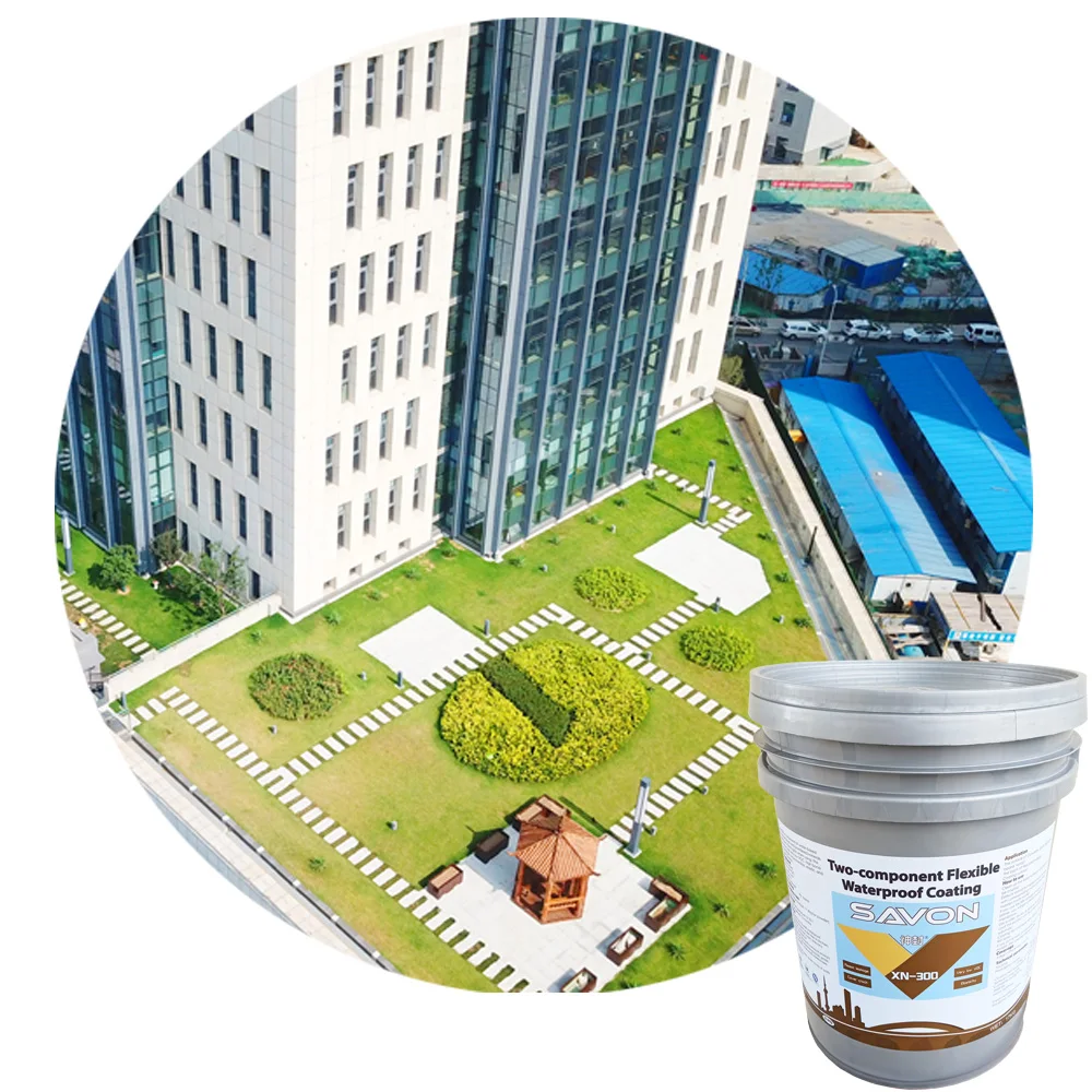High Quality JS Two-Component Acrylic Concrete Roof Coating Waterproof Polymer Cement-based Coating