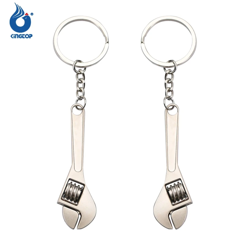 Custom Logo Mini Tools Wrenches Keychain Outdoor Woodworking Souvenirs Keychain With Laser Engraving