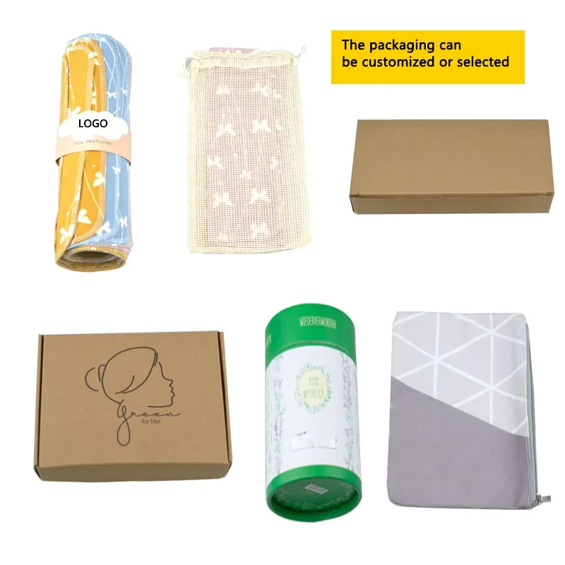 High Quality Paperless Towel Unpaper Organic Cotton Reusable Ecofriendly Unpaper Towels for Kitchen Car Wash OEM Digital Print