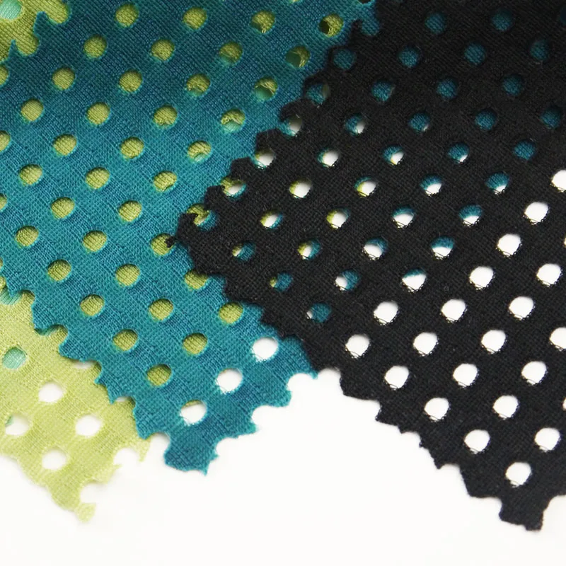82%nylon 18%spandex breathable 4 way stretch mesh fabric for sports leggings
