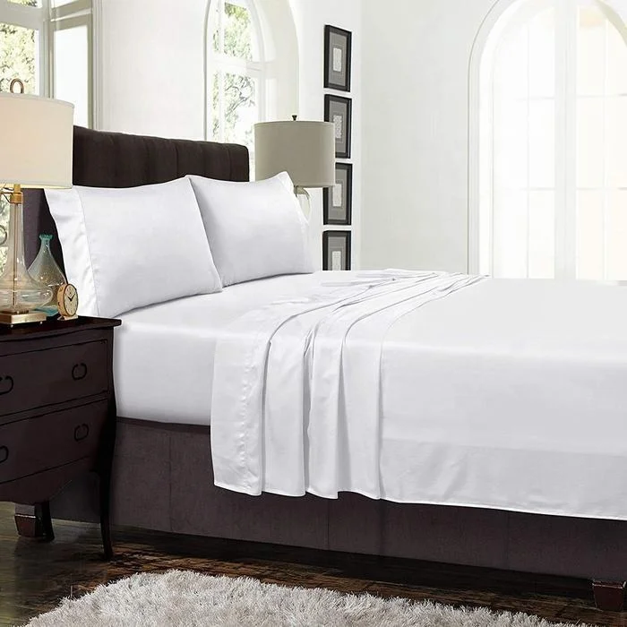 100% г. постельное белье из бамбука Lyocell-Гипоаллергенный и органический набор 4 простыней бамбука-очень глубокий карман мягкий прохладный Комплект постельного