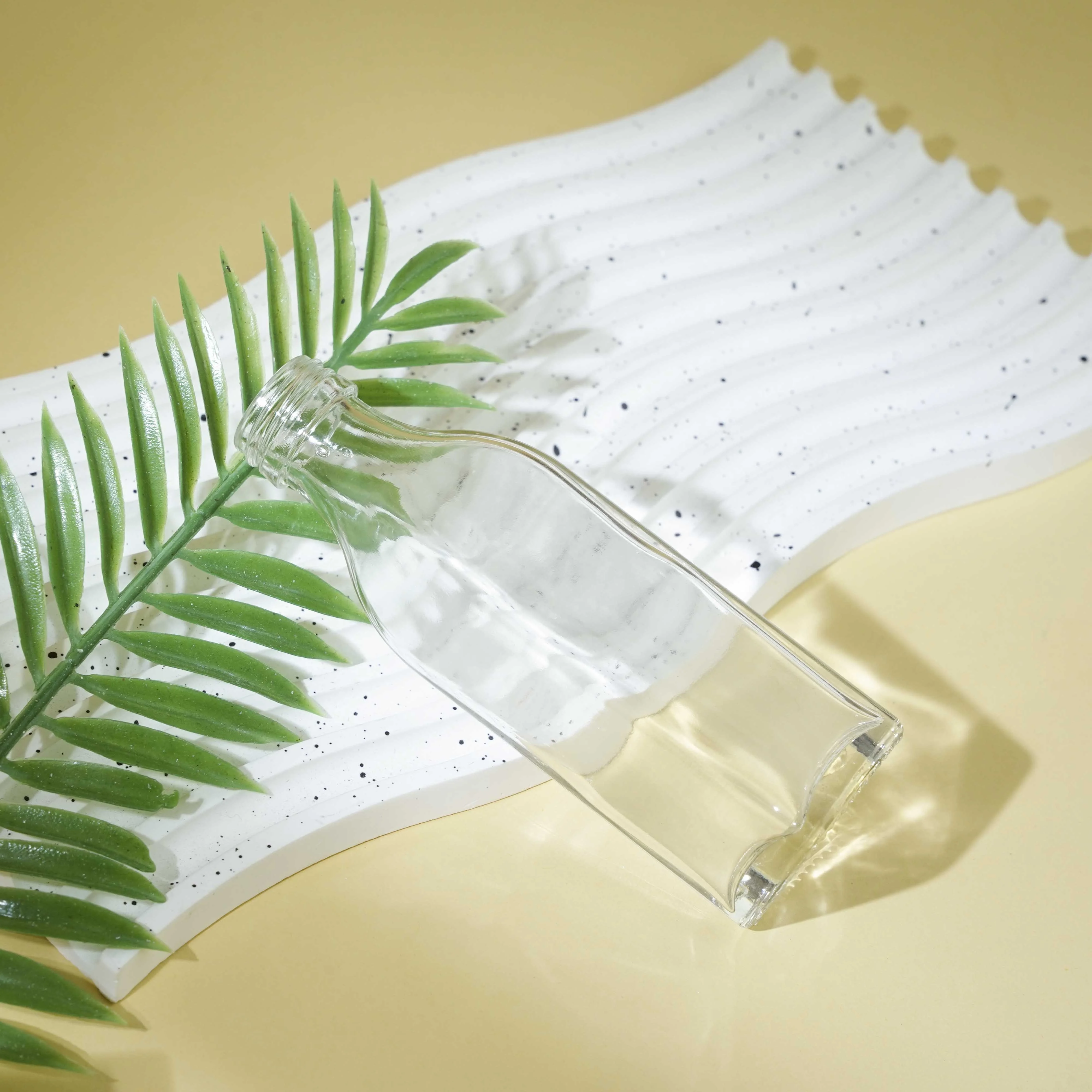 Berlin Packaging Mini Square Juice Oil Whiskey Brandy Bottle Custom Logo 50ml Small Empty Glass Liquor Vodka Bottle