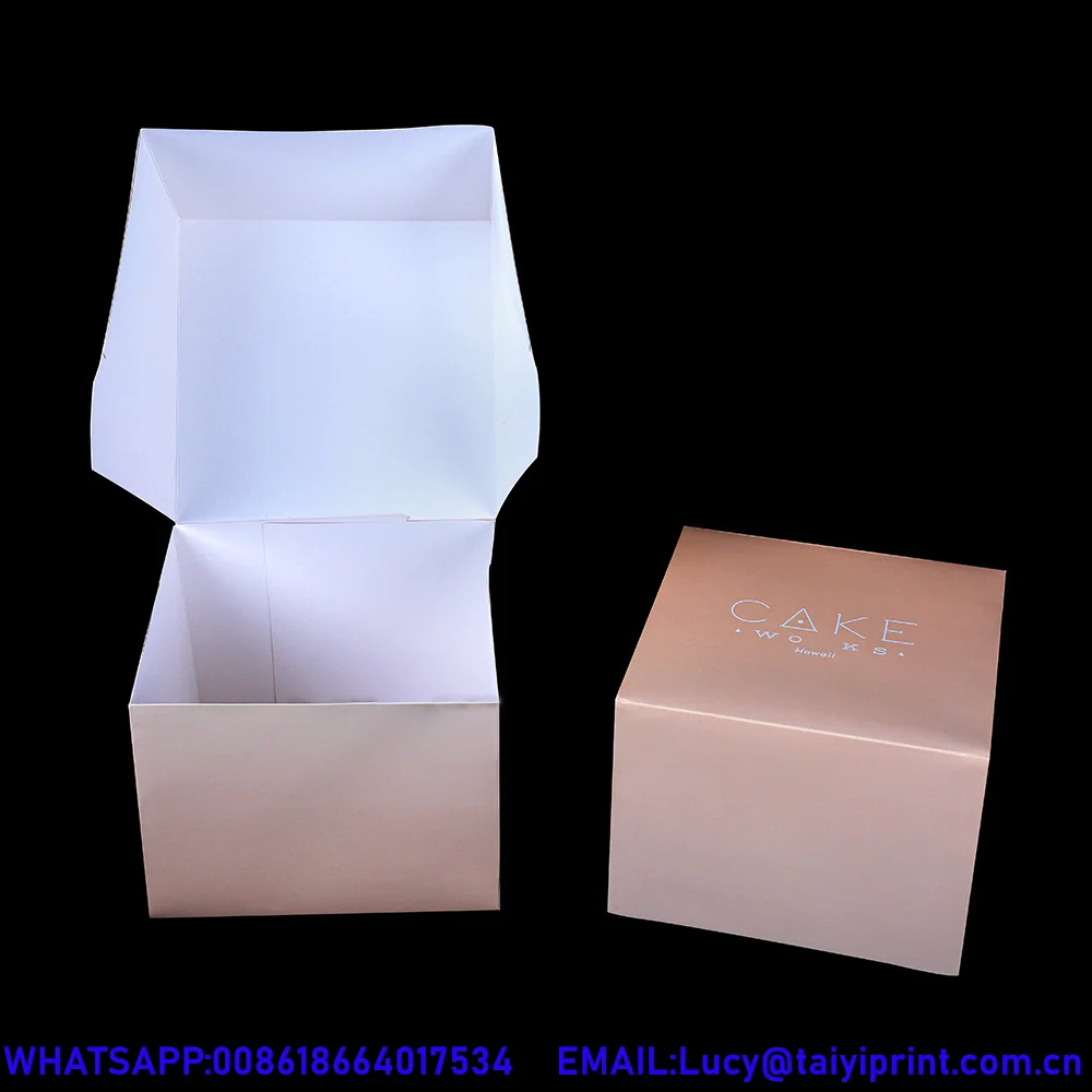 Box Cupcakes Cookie And Cake Box Transparent Safe Delivery Gift Cupcakes Pops Roll Packaging Pink Individual Cake Boxes