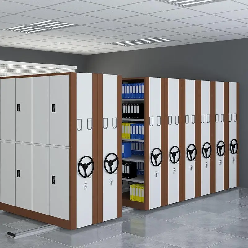 Mobile Shelving Easy Operated Space Saver Archives Rack