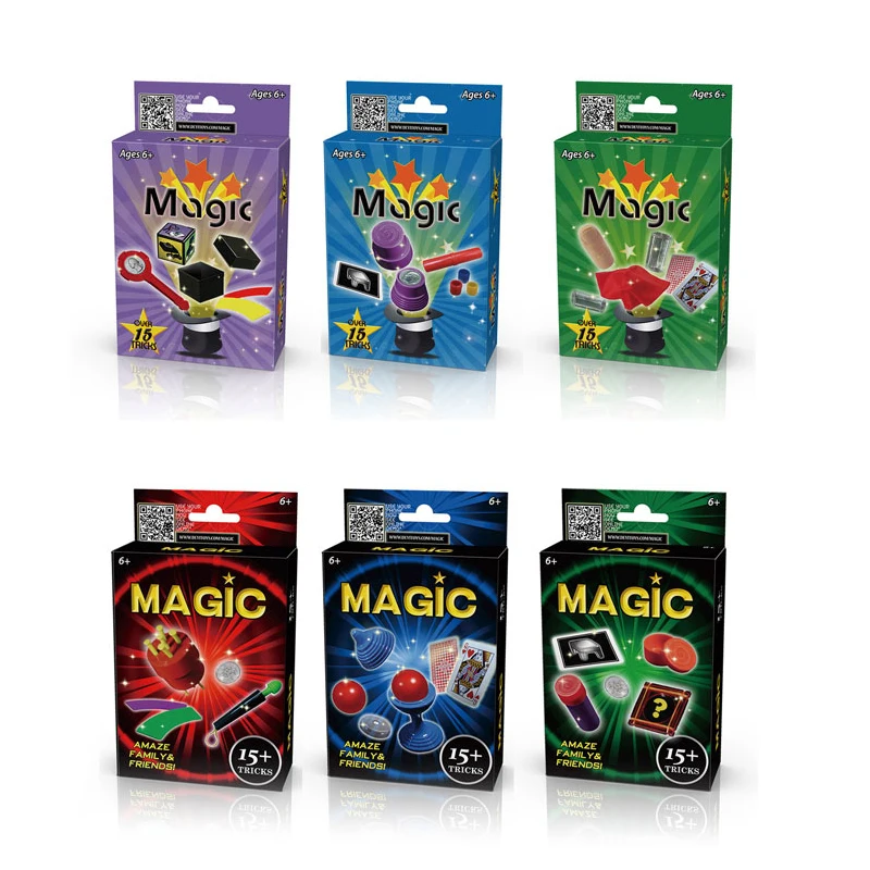 plastic toys magic set magic kit for kids toy for children including 15 classic tricks easy to play magic best gift for boy girl