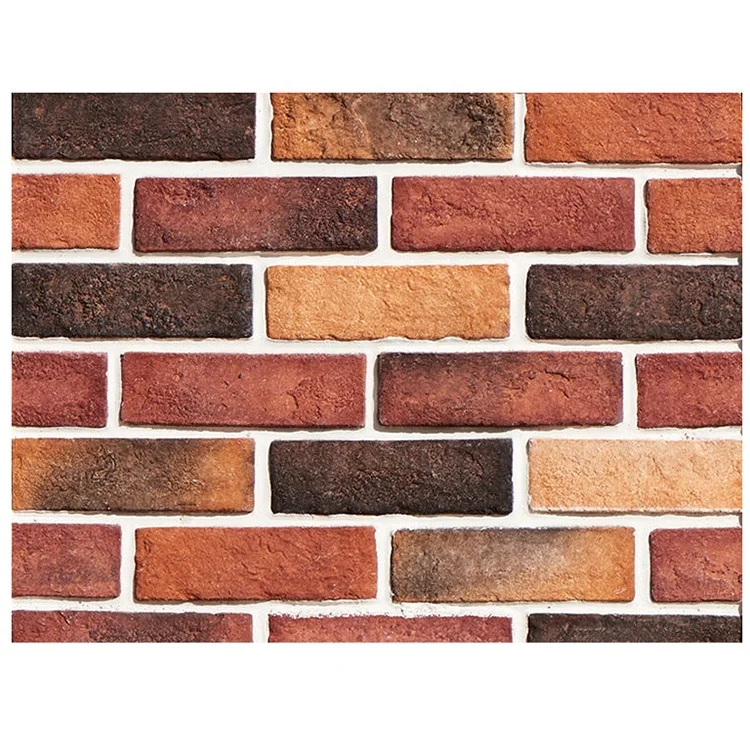 Easy to install wall facing brick veneer house siding decor culture stone handmade red clay brick look wall panel