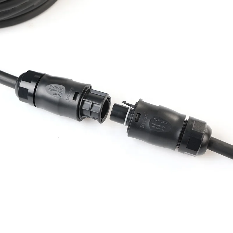 IP68 BC01 Female 3M Cable To IP44 Schuko Plug Rubber Wire 3G1.5mm2 Power Cord