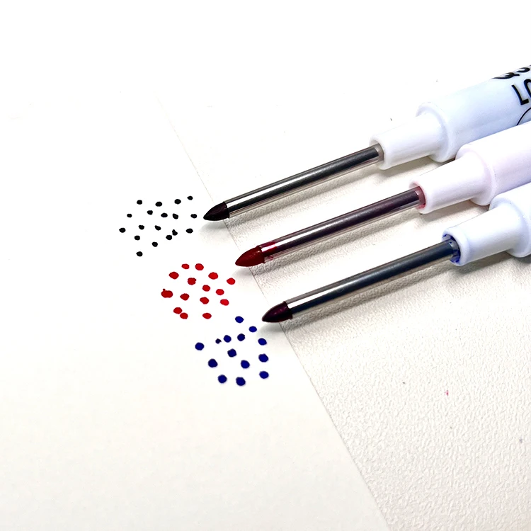Customized Industrial Metallic Long Nib Deep Hole Oil Permanent Marker Pen Set Deep Hole Marker Pencil With 30mm Nib