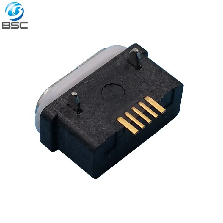 IP66 Waterproof Micro USB Type B Female 5P Connector SMT  with Rating 3 A